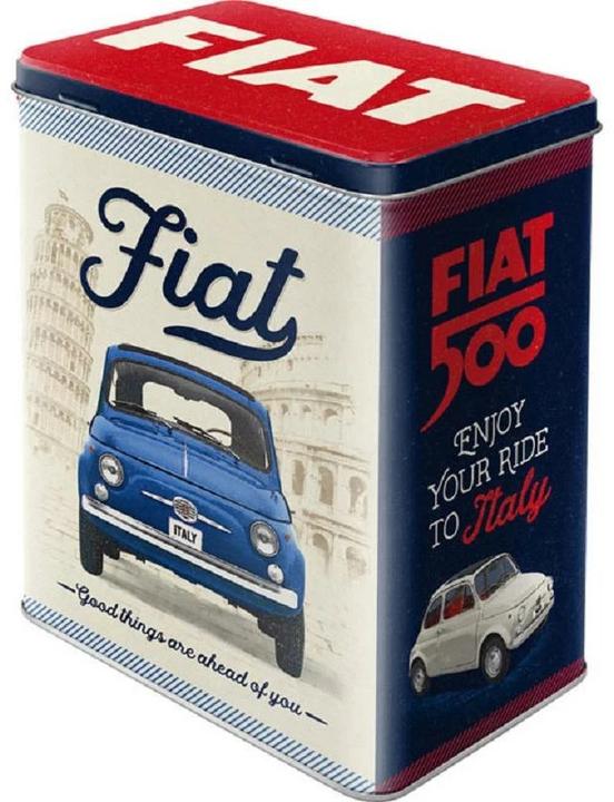 Produktbild Nostalgic-Art Merchandising Vorratsdose Fiat 500 3 l, Beige/Blau/Rot (3 l)