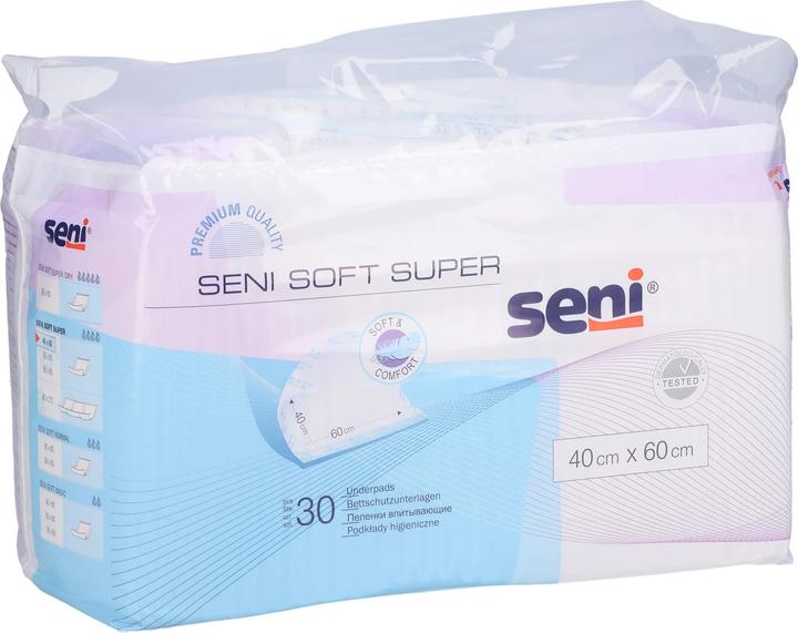 Actual product image Seni Soft Super disposable bed protector 4 drops (30 x, Regular)