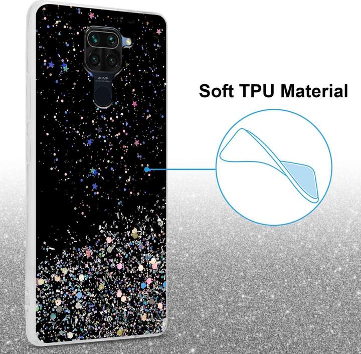 Image du produit Cadorabo Coque pour Xiaomi RedMi NOTE 9 TPU funkelnder Glitter (Xiaomi Redmi Note 9)