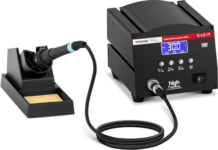 Produktbild Stamos Lötstation Entlötstation Feinlötkolben digital regelbar 150 W 150 und 450 °C LCD