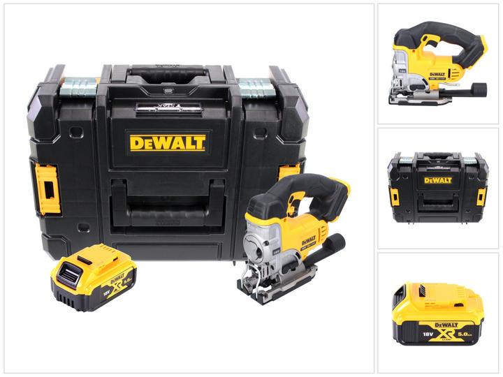 Productafbeelding DeWalt DCS 331 NT accu decoupeerzaag 18 V + 1x accu 5,0 Ah + TSTAK - zonder lader