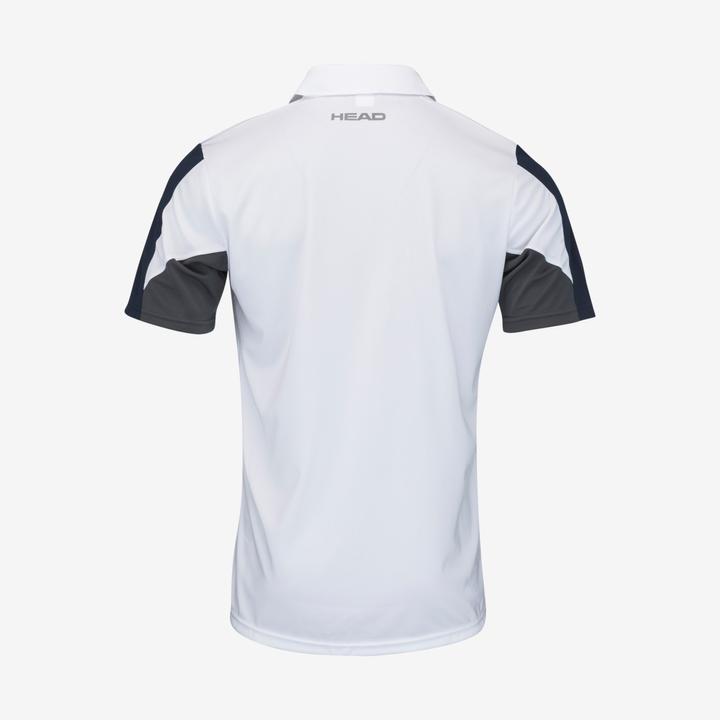 Produktbild Head Club Tech Polo Shirt M weiss/dunkelblau (M)