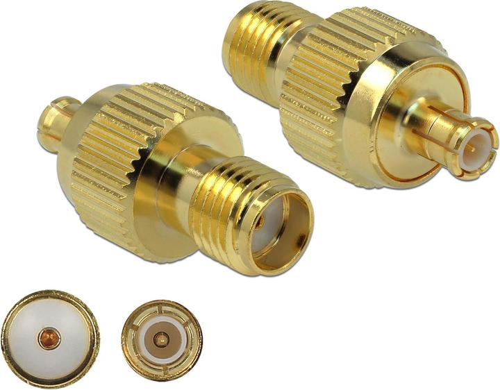 Actual product image Delock RF Adapter SMA (W) to MCX (M) (Antenna cable)