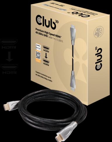 Actual product image Club 3D HDMI (Typ A) — HDMI (Typ A) (1 m, HDMI)