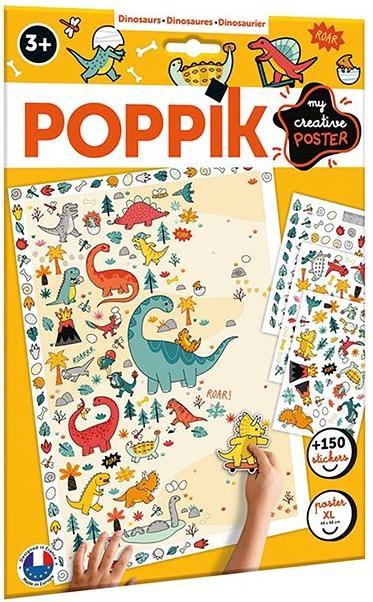 Actual product image Poppik Sticker Creative Poster Dinosaur