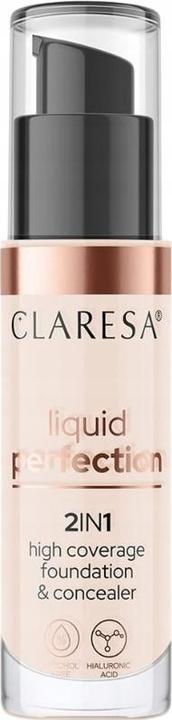 Actual product image Claresa Liquid Perfection 2In1 Concealer & Foundation With Matte Finish Liquid 101 Light 34G