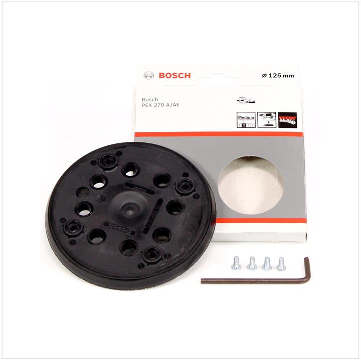 Actual product image Bosch Professional Zubehör Sanding disc medium, 125 mm, 8, for PEX 270 A, PEX 270 AE (Medium hard)