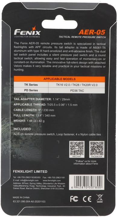 Immagine prodotto Fenix Interruttore a cavo AER-05