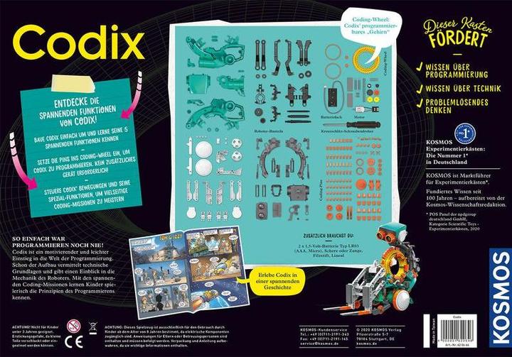 Actual product image Kosmos Codix Coding Robot