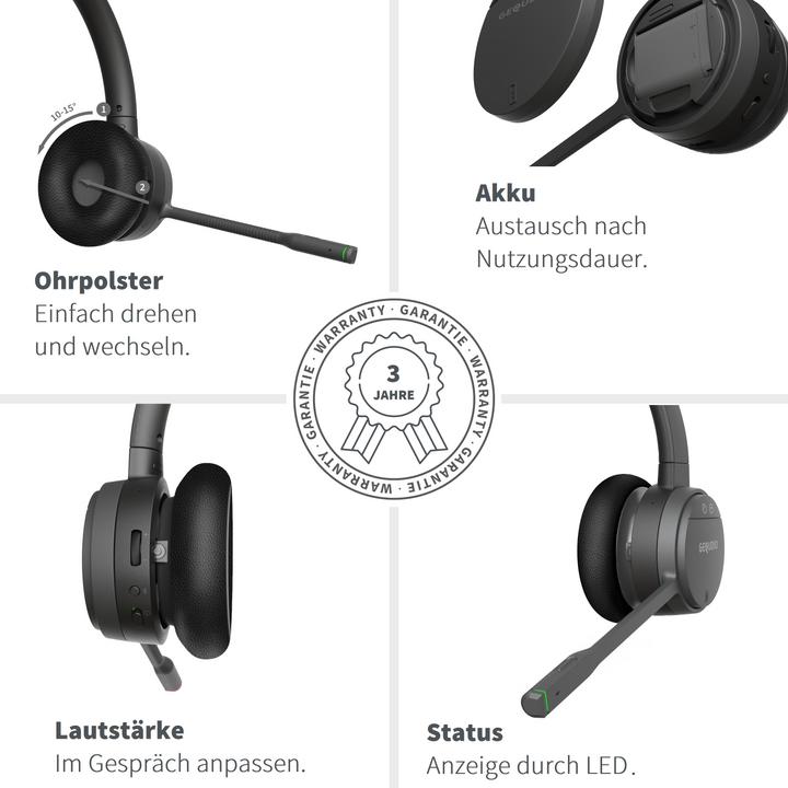 Produktbild Gequdio GC-1 DECT Headset für Fritz!Box (Kabellos)