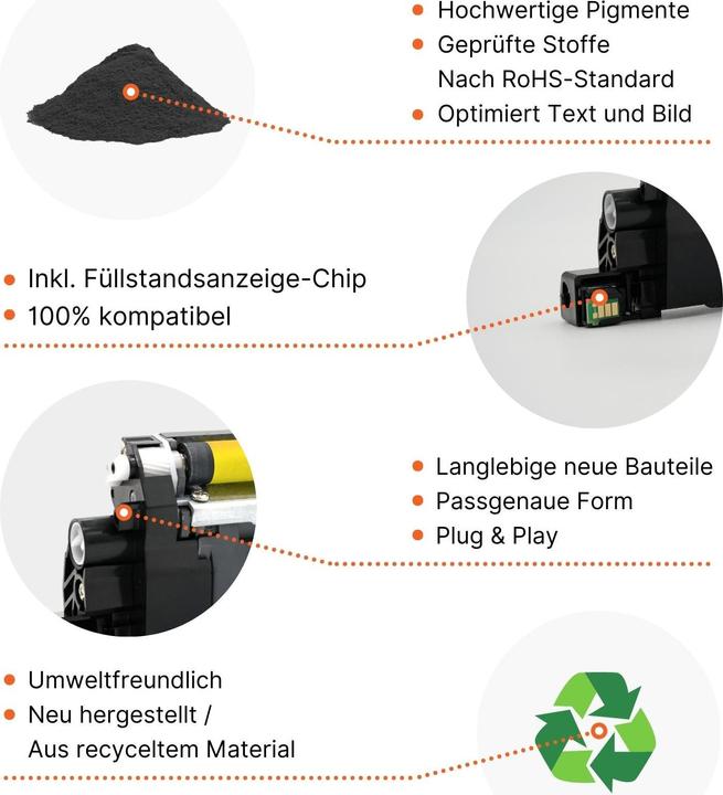 Produktbild Hermex Kompatibler Toner für Brother MFC-L3730CDN (BK)