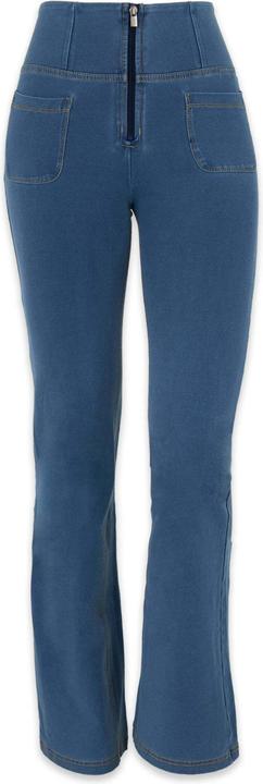 Jeans chiaro-cuciture Beige