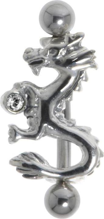 Produktbild Bijouteria Augenbrauenpiercing (Chirurgenstahl 316L, Kristall, Silber 925)