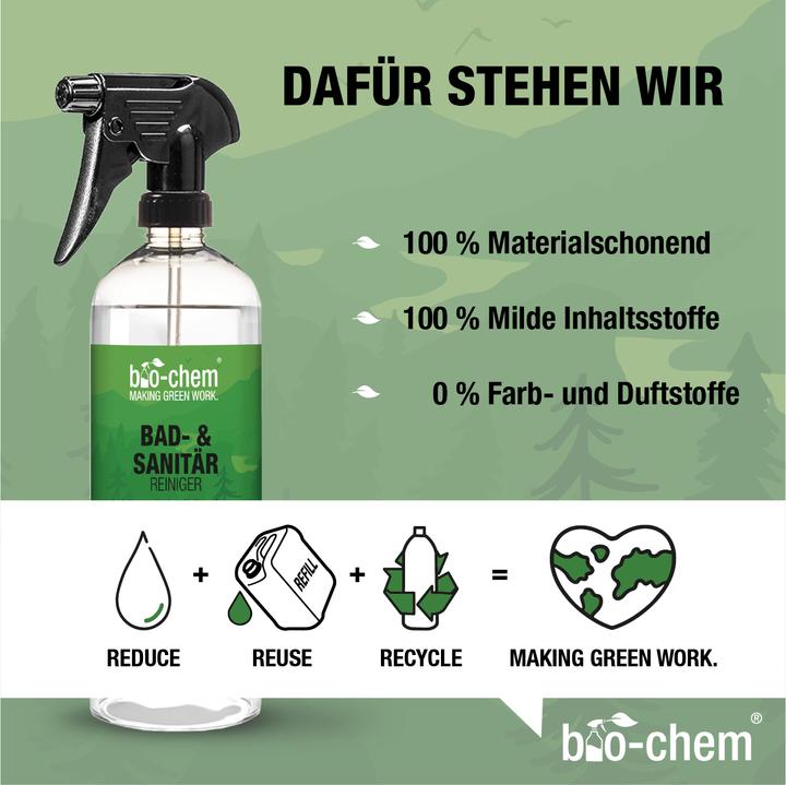 Image du produit Bio-chem Nettoyant salle de bain et sanitaires Recharge 1 l