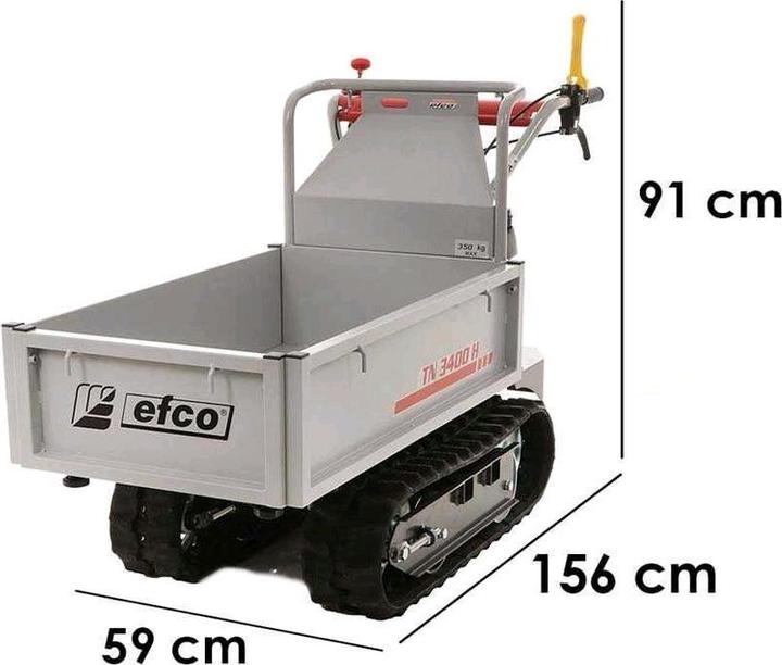 Actual product image Efco Crawler truck 350 kg load capacity