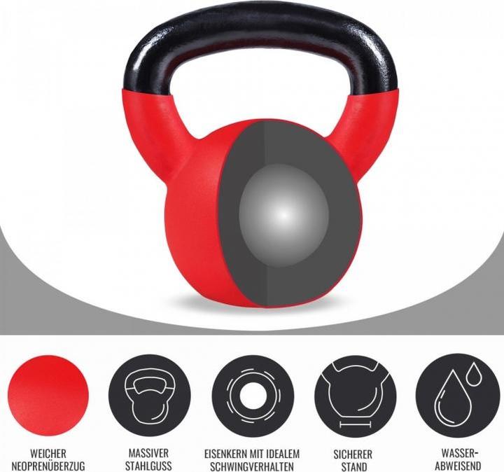 Produktbild Gorilla Sports Kettlebell Set (3 x 4 kg, 3 x 12 kg, 3 x 8 kg)