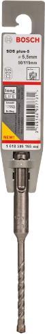 Immagine prodotto Bosch Professional Zubehör Trapano a percussione SDS plus-5, 5,5 x 50 x 115 mm (5,5 mm)
