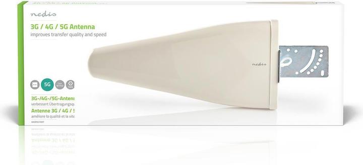 Immagine prodotto Nedis Antenna 5G / 4G / 3G 5G per interni e per esterni 698-5000 MHz Guadagno dBi (con cavo antenna) (5G)