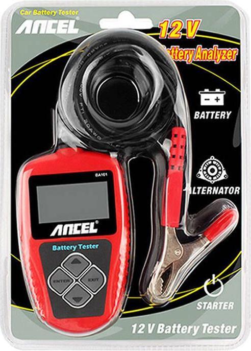 Actual product image Ancel Battery Tester BA101 8-30V DC