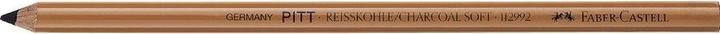 Produktbild Faber-Castell Kohlestift Reisskohle schwarz soft (1 x)