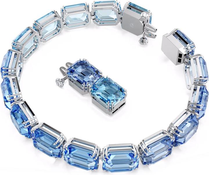 Actual product image Swarovski Millenia bracelet octagon cut colour gradient blue (19 cm, Swarovski Metal)