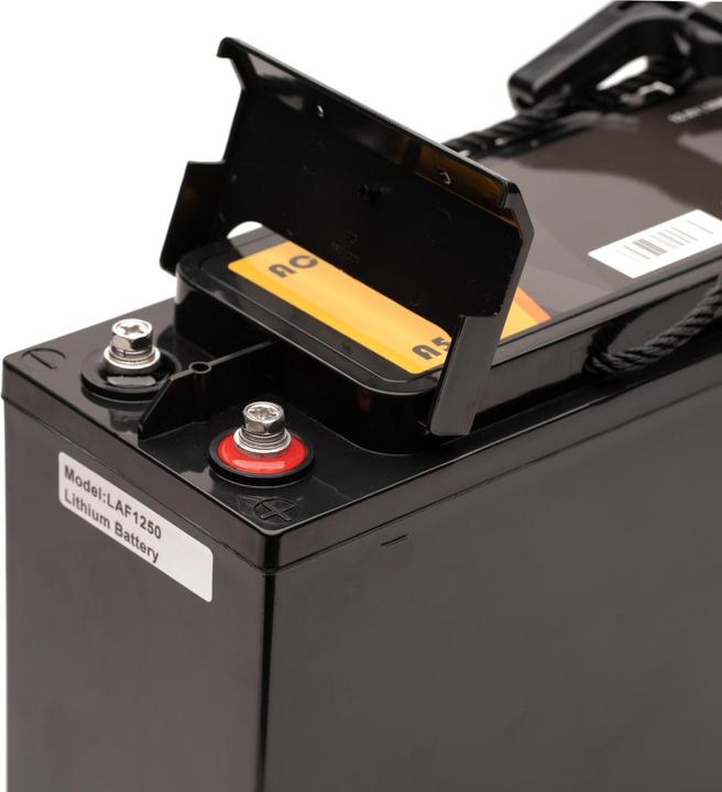 Actual product image Voltima VLT50S 12V LiFePO4 Lithium Slim Versorgungsbatterie 50Ah mit App (12 V, 50 Ah)