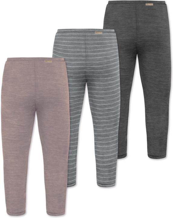 Image du produit Normani Lot de 3 slips bébé mérinos avec pieds - 9543 (74)