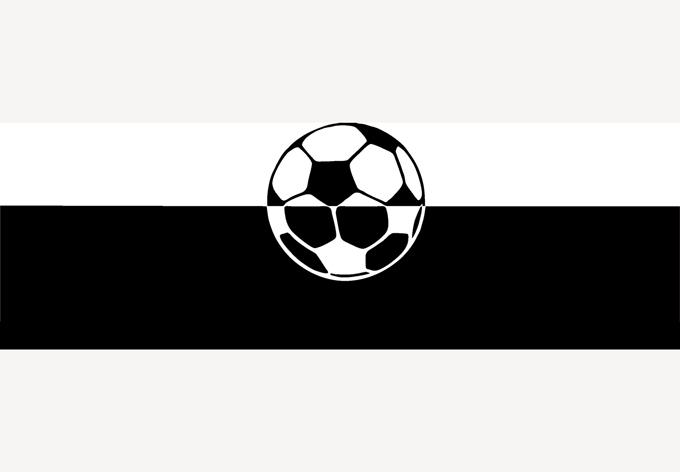 Produktbild Trenddeko Fussball (120 x 40 cm)