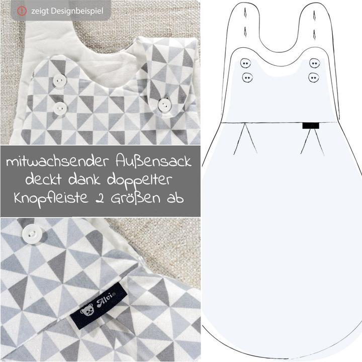 Produktbild Alvi Schlafsäcke Baby-Mäxchen 3-tlg. Jersey - Sternenhimmel - (56 cm)