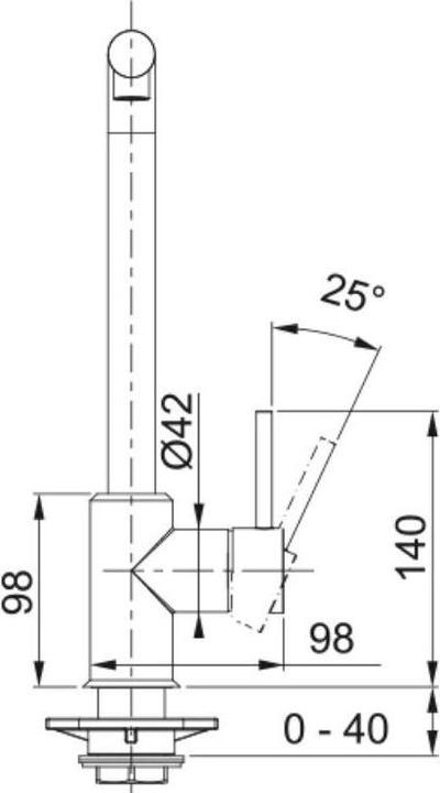 Actual product image Franke Tap Sirius L Side Pull-Out Hp Chr