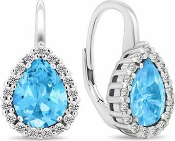 Image du produit Brilio Silver - Boucles d'oreilles en argent avec zircons EA425WB