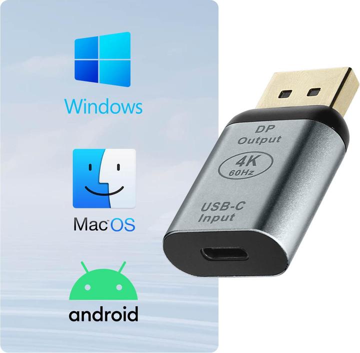 Actual product image Avizar ADA-C2DP, USB-C / DisplayPort adapter (USB-C, 4 cm)