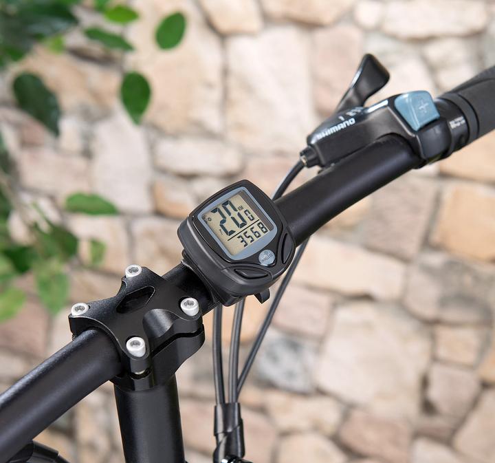 Image du produit Pearl Ordinateur de vélo numérique 15in1 avec capteur de roue sans fil sans fil