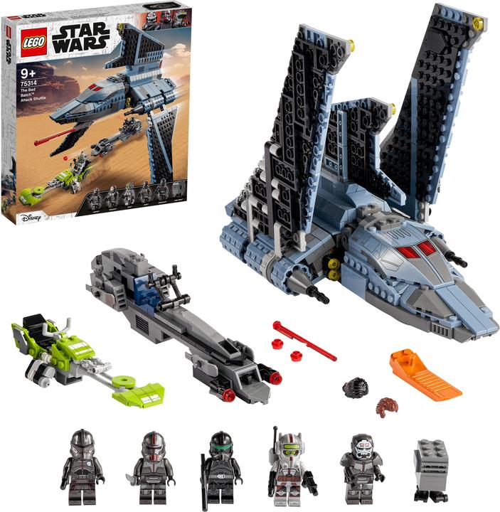 Produktbild LEGO Star Wars 75314 Das Bad Batch Attack Shuttle (75314, LEGO Star Wars)