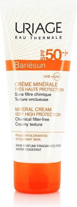 Actual product image Uriage BariÃ©sun Mineral Cream (Sun cream face, SPF 50, 100 ml)