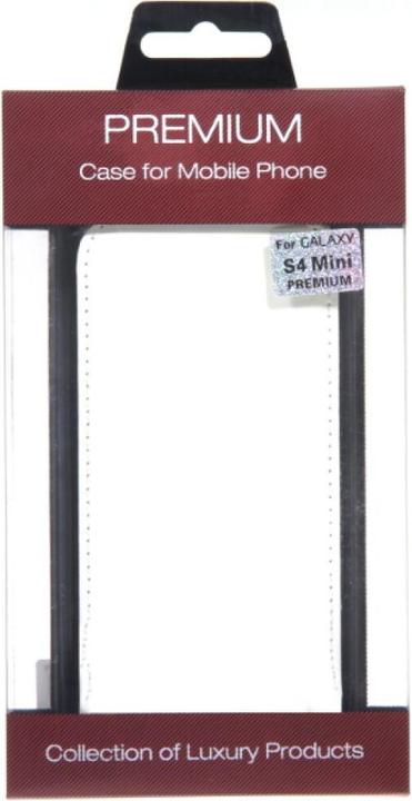 Produktbild OEM Slim leather Flip Case Galaxy S4 mini - White (Samsung Galaxy S4 mini, Samsung Galaxy S4 Zoom)