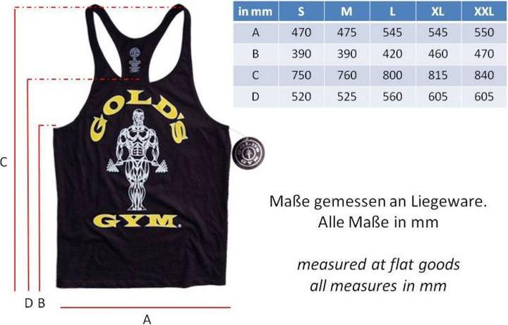Produktbild Gold's Gym Golds Gym Classic Stringer Tank Top BLUE (XXL)
