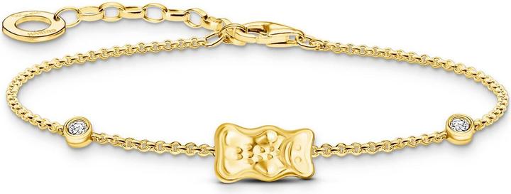 Actual product image Thomas Sabo Armband mit HARIBO Goldbär und Steinen vergoldet (19 cm, Silver 925)
