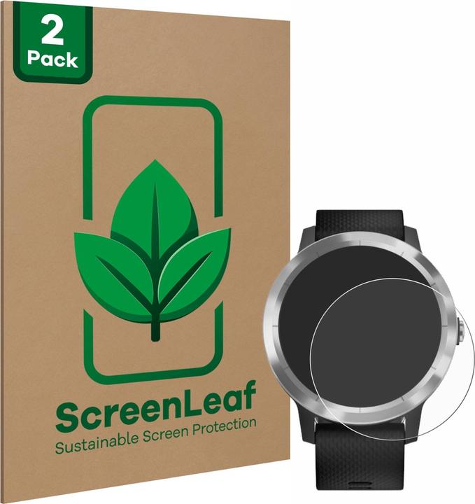 Produktbild ScreenLeaf Schutzfolie nachhaltiger Displayschutz Displayschutzfolie Folie Klar Transparent (Vivoactive 3)