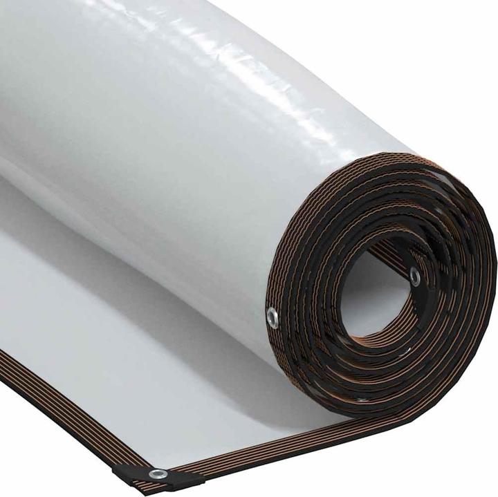 Actual product image VidaXL Transparent tarpaulin with eyelets 10x10 m polyethylene transparent tarpaulin (10 x 10 m)