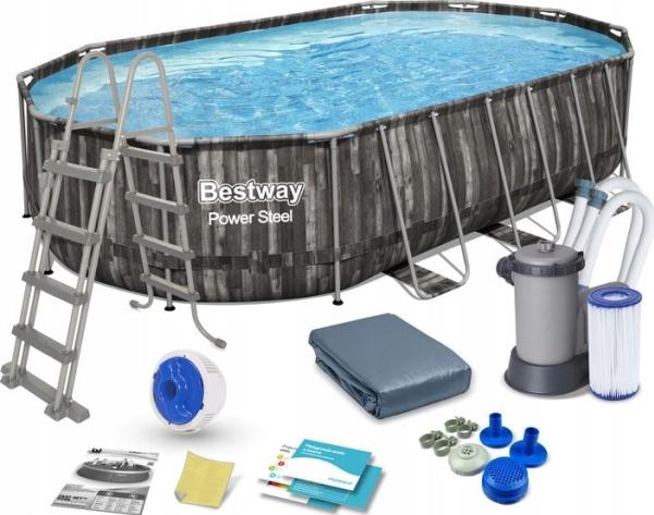 Immagine prodotto Bestway Set piscina Power Steel (610 x 366 x 122 cm)