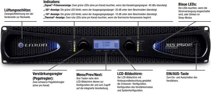 Immagine prodotto Crown Xls 1502 (Fase finale)