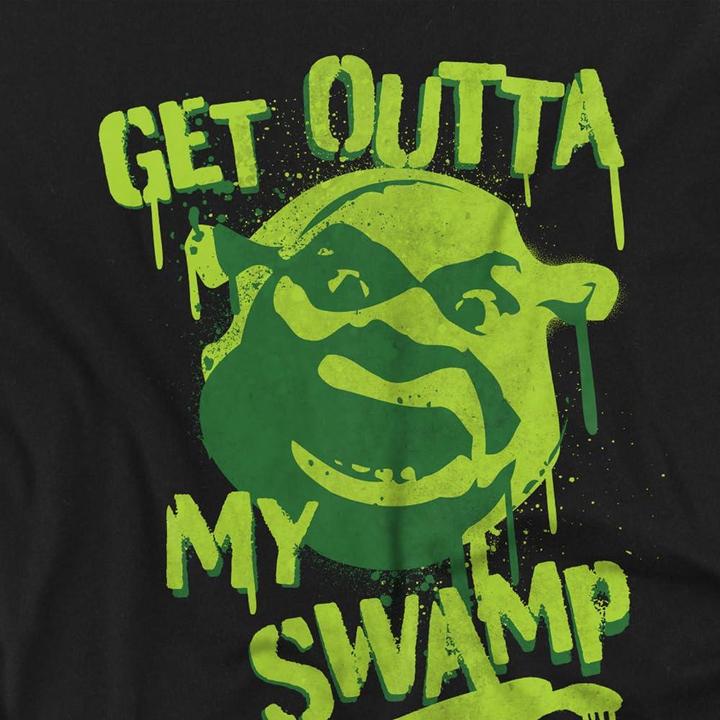 Actual product image Shrek Mens Out Of My Swamp Graffiti T-Shirt (3XL)