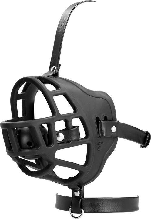 Actual product image Ouch! Muzzle with Removable Ball Gag - Black