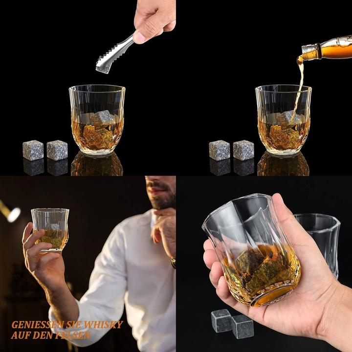 Produktbild Goldge Whisky Steine Geschenkset, 14 Stück (14 x, Whiskygläser)