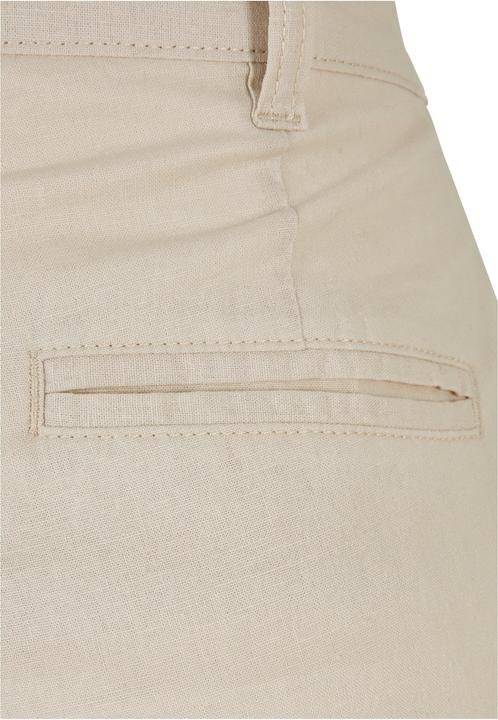 Actual product image Urban Classics Ladies High Linen Mixed Wide Leg Pants (32)