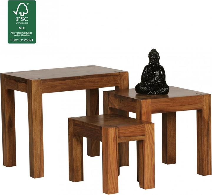Produktbild Wohnling Mumbai (45 x 35 x 50 cm, 37 x 35 x 37 cm, 34.5 x 23 x 28 cm)