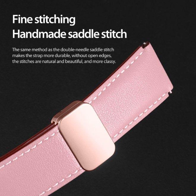 Immagine prodotto Dux Ducis Cinturino in vera pelle della serie YA (20 mm, Vera pelle, Larghezza dello spigot 20 mm, Galaxy Watch6, Galaxy Watch3 (41mm), Ingranaggio S2 Classic)