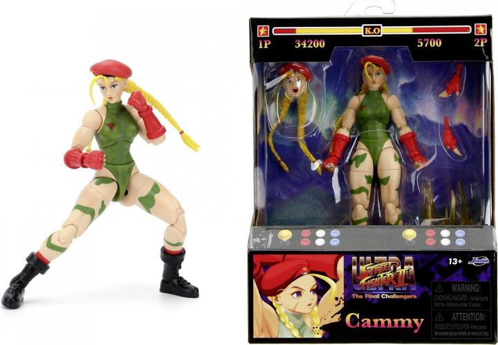 Actual product image Jada Street Fighter II Cammy 6" Figure