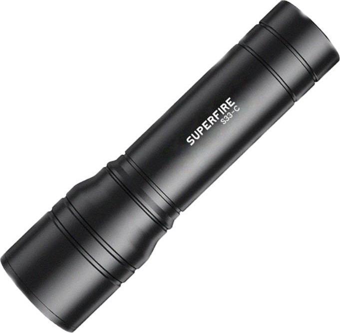 Actual product image Superfire Flashlight S33-C, 210lm, USB (13.20 cm)